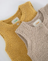 Sleeveless Henley - Fuzzy