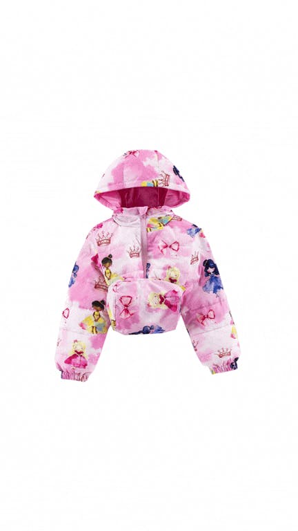 Blake Hooded Reversible Lightweight Down Puffer Jacket, Princess Dream