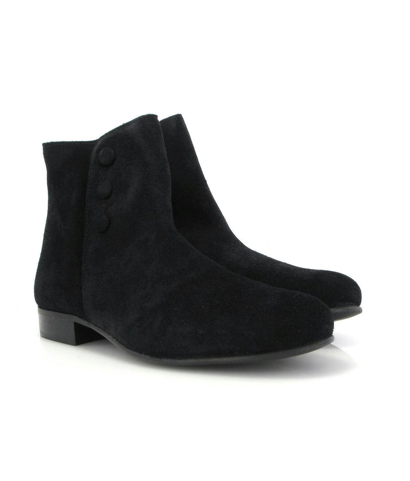 Suede Boots, Black