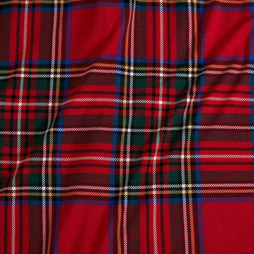 Red Tartan Plaid Convertible One Piece