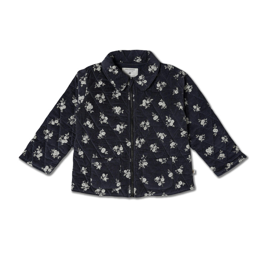 Organic Quilted Corduroy Zipper Jacket