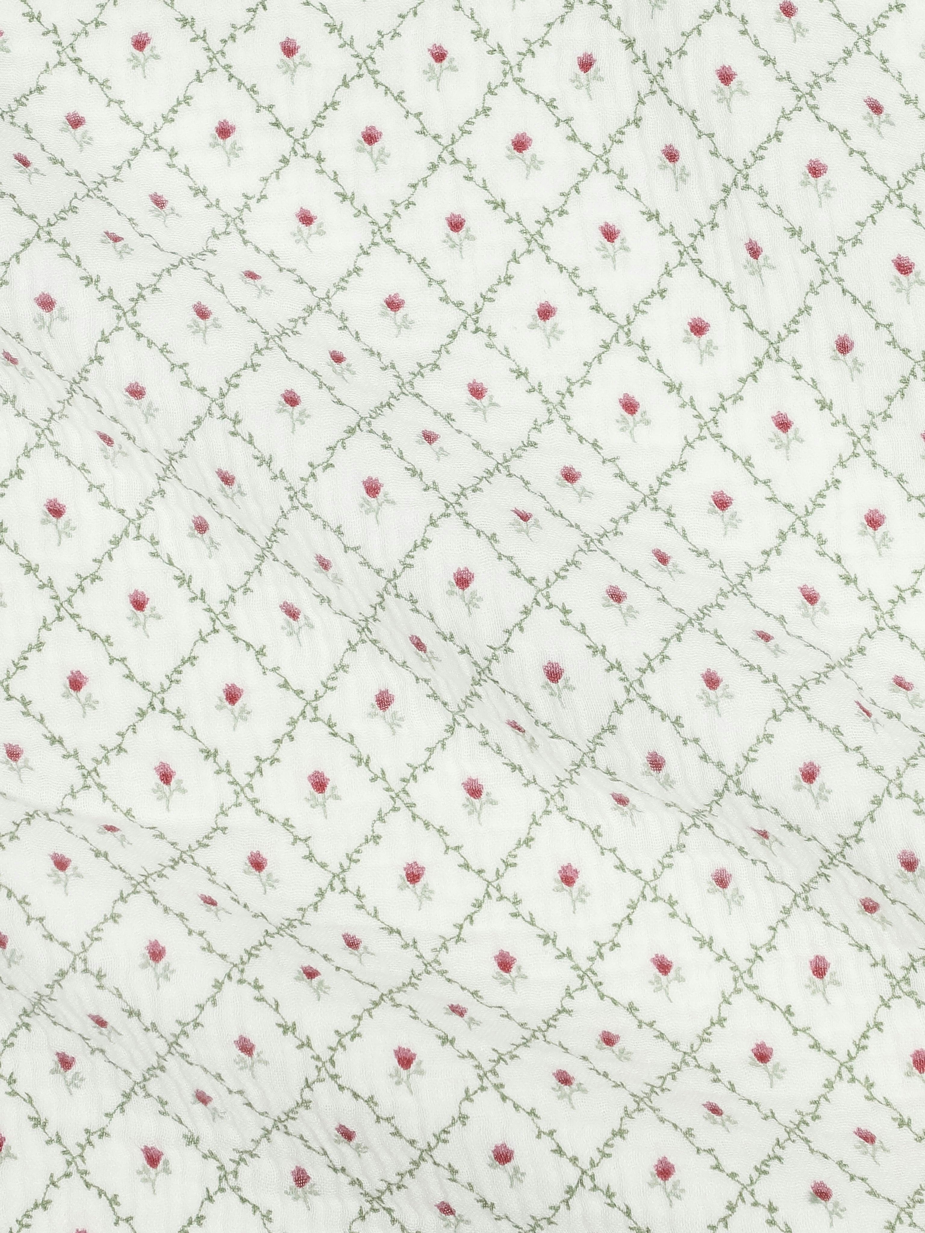 Muslin Swaddle Blanket - Hedge Floral