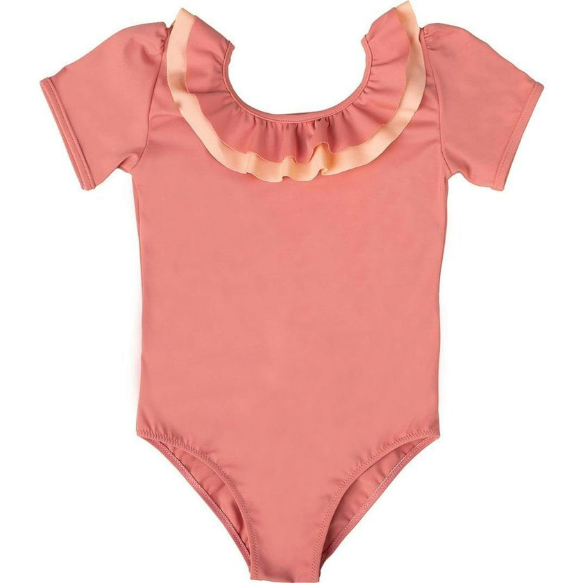 Carlotta Surf Suit in Coral Pink & Peach Pink