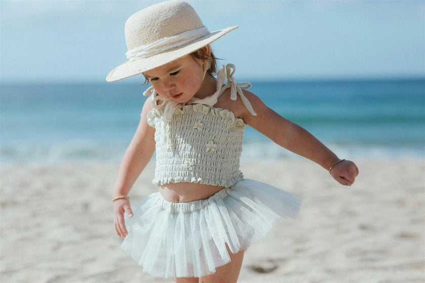 Daisies Tutu - Seafoam