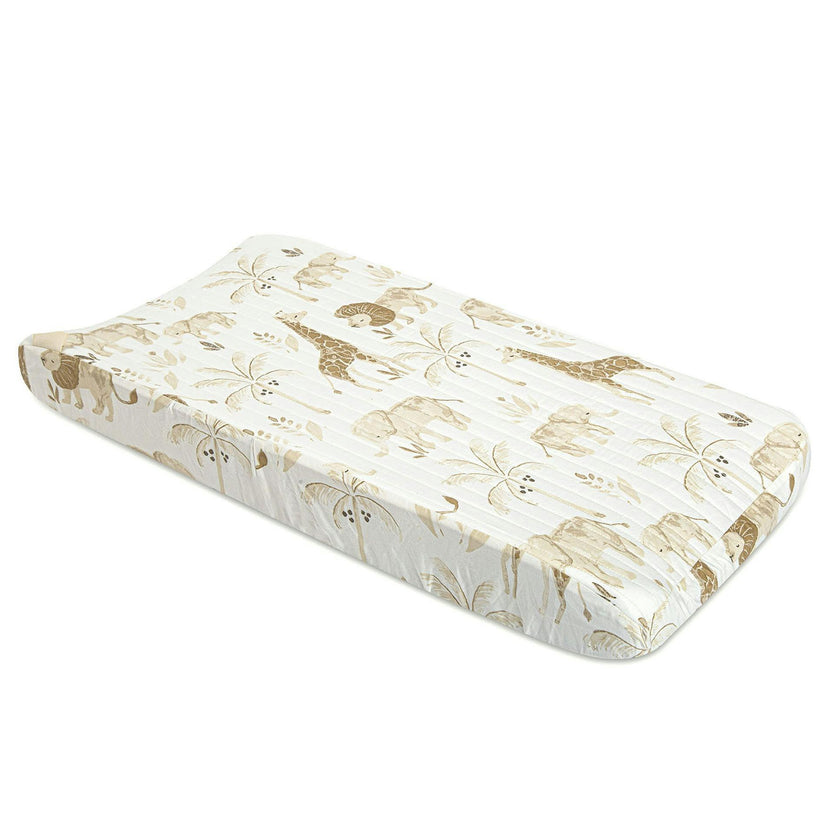 Kendi Safari Cotton Quilted Change Pad Cover