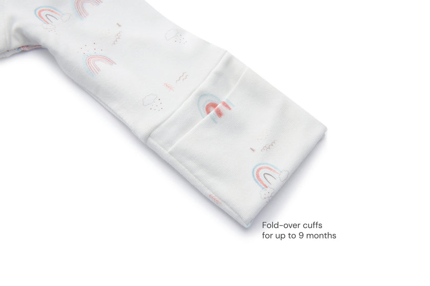 Bamboo Magnetic Footie Pajama - Arc en ciel