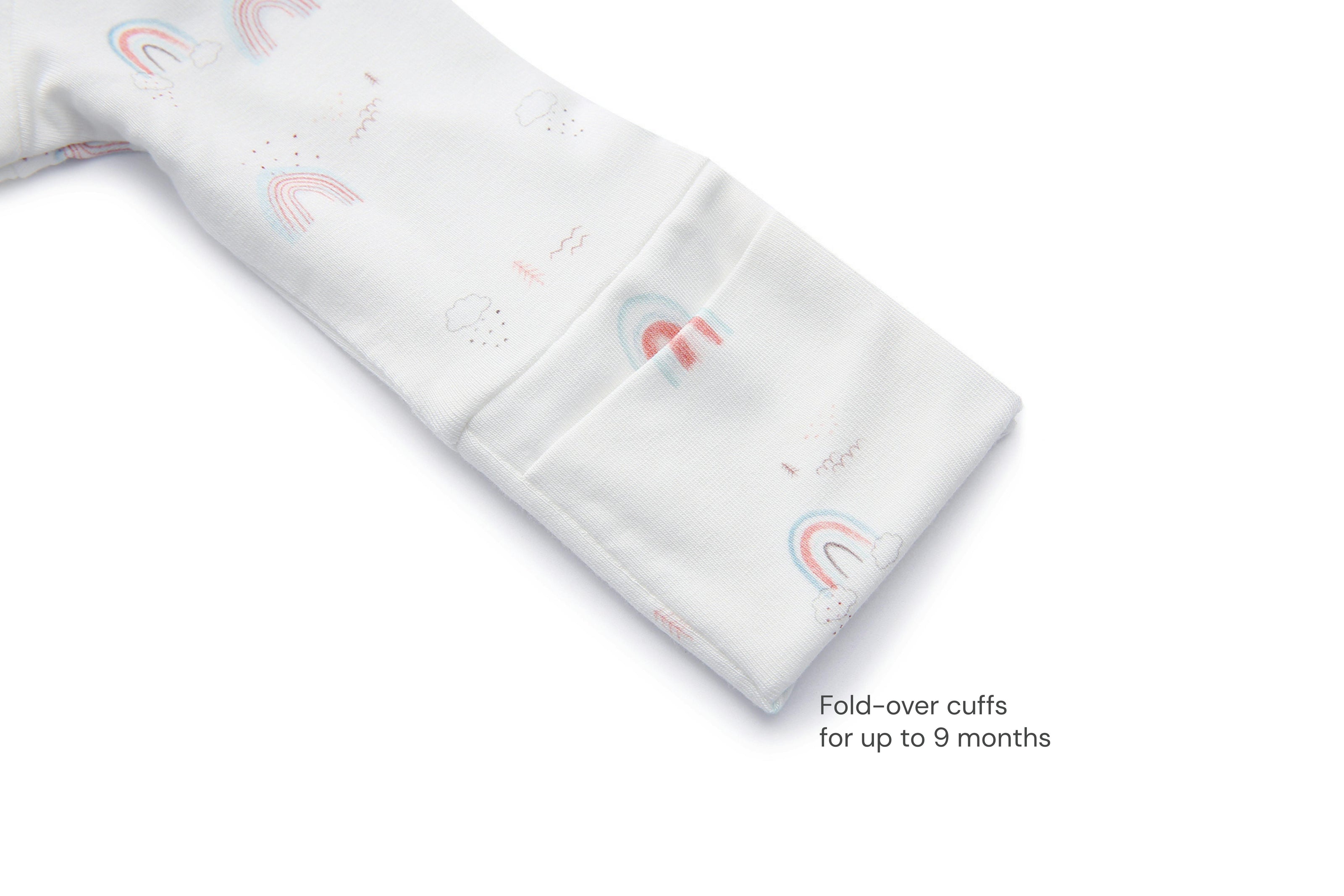 Bamboo Magnetic Footie Pajama - Arc en ciel
