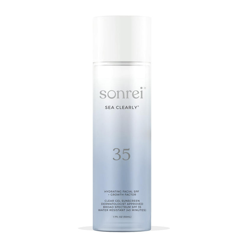 Sea Clearly Hydrating SPF 35+ Kinetin-Growth Factor Clear Face Sunscreen Gel/Primer