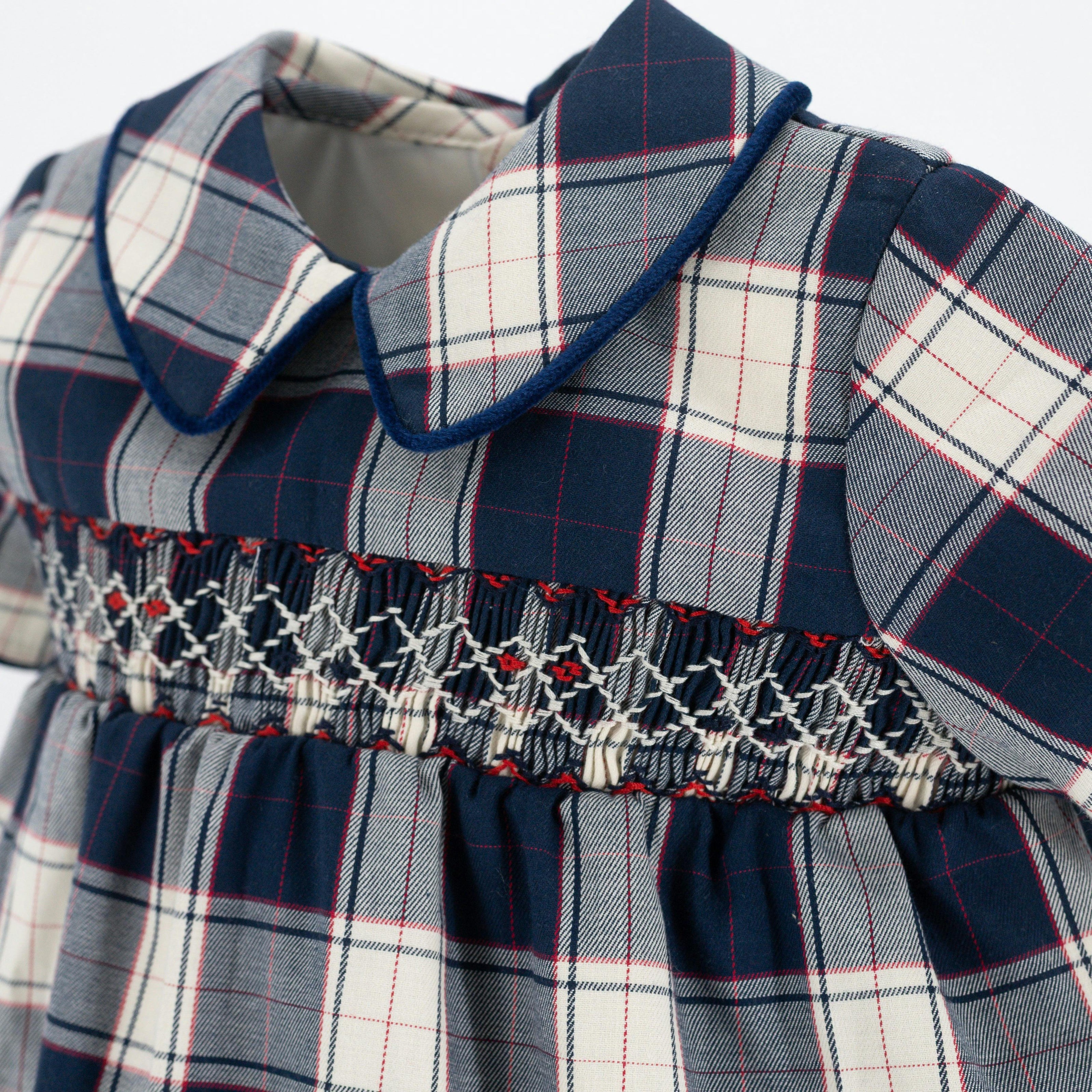 Angelo Boy Bubble - Navy Tartan