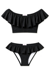 Wide Neck Ruffle Bikini
