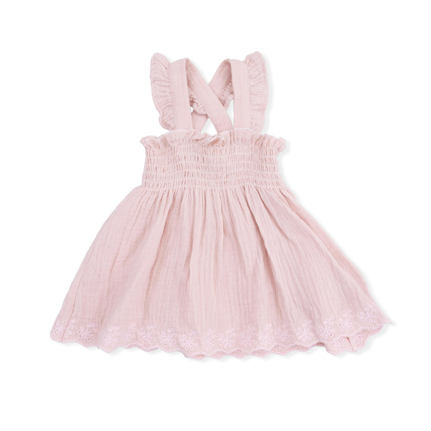 Solid Muslin Lotus - Smocked Top with Bloomer
