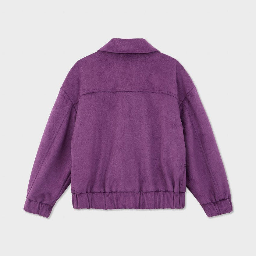 Oversized Faux Suede Jacket