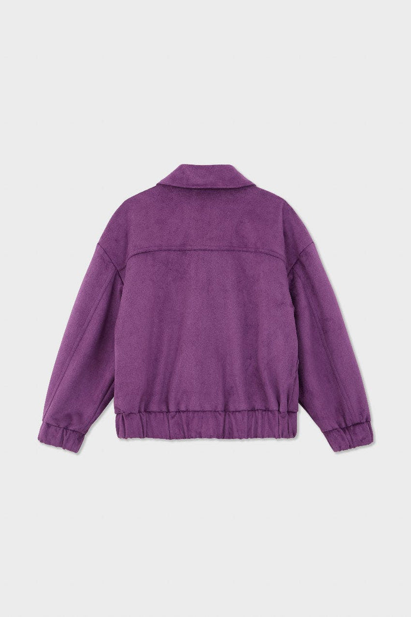 Oversized Faux Suede Jacket