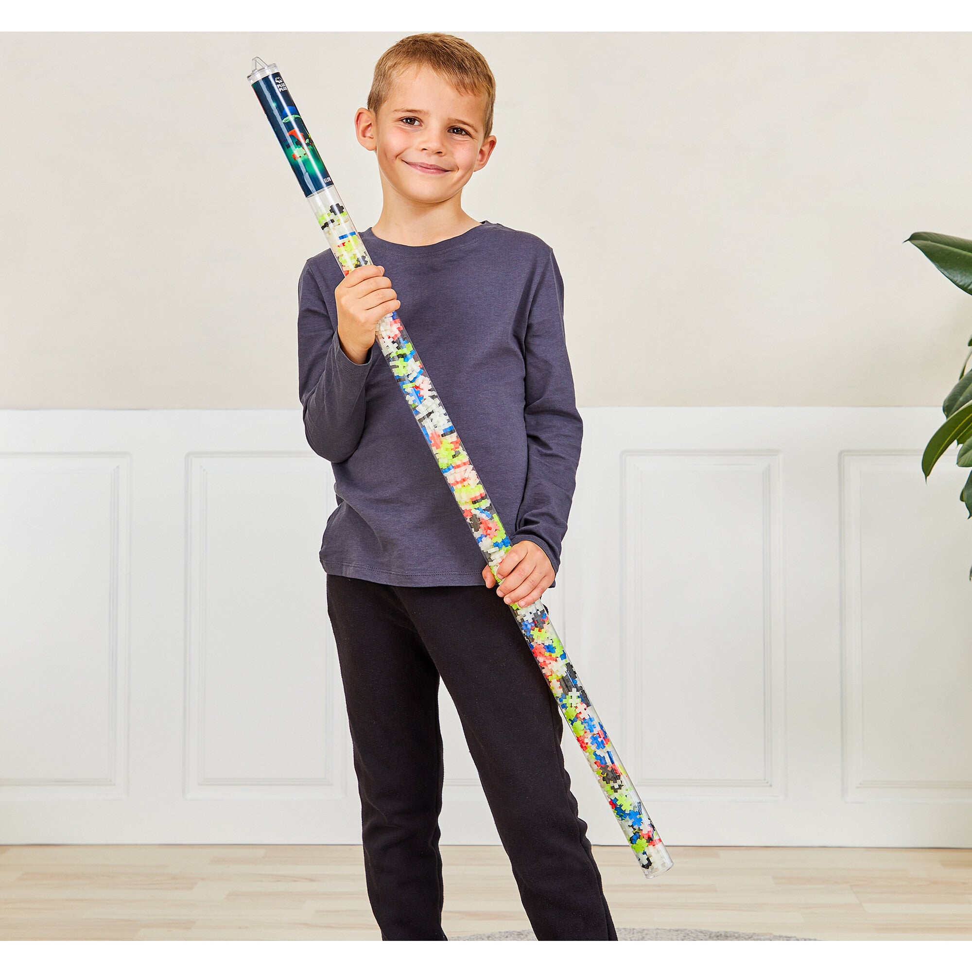 Plus-Plus: Super Tube - Glow-In-The Dark Mix -500 Pieces