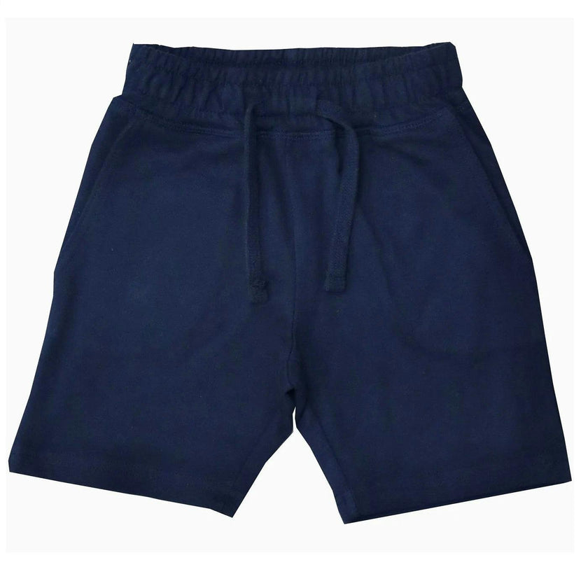 Kids Solid Comfy Shorts - Navy