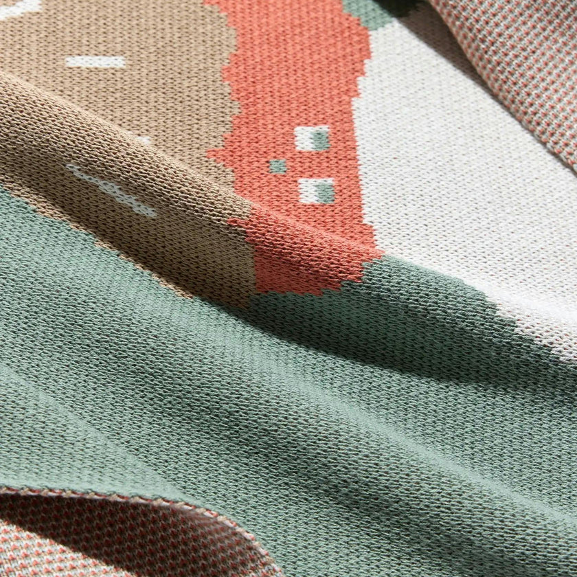 Ice Cream Knit Mini Blanket