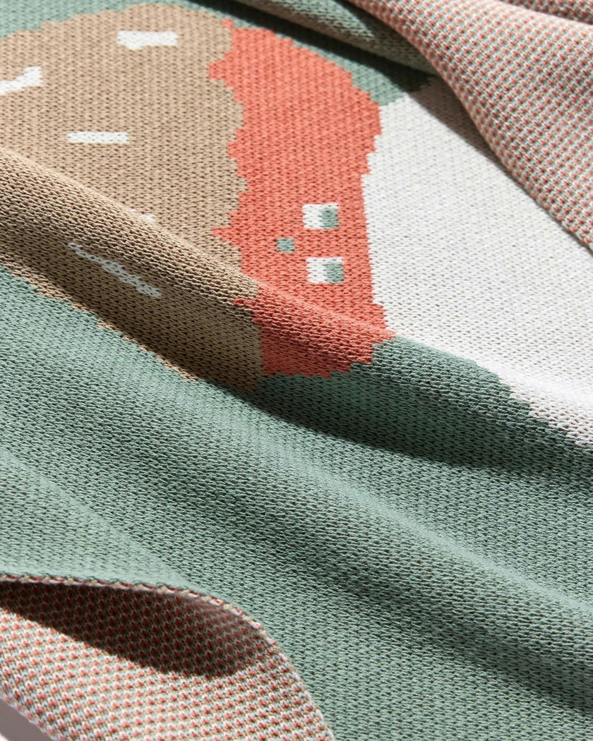 Ice Cream Knit Mini Blanket