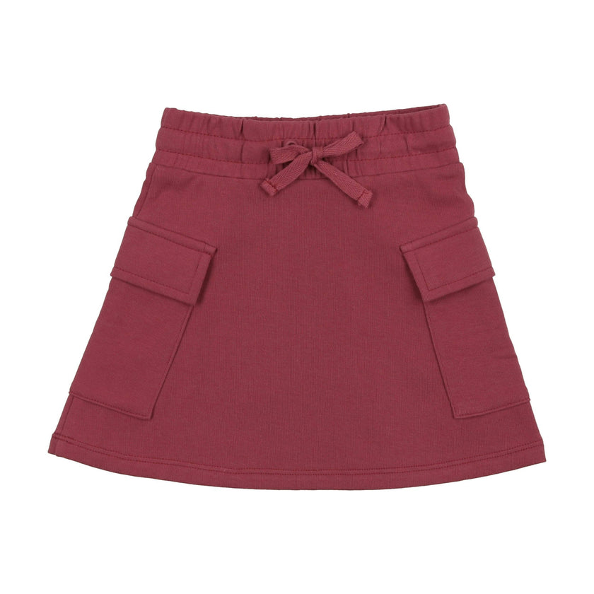 Rugby Stripe Pocket A-Line Short Skirt
