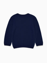 Navy Ski Merino Kids Jumper