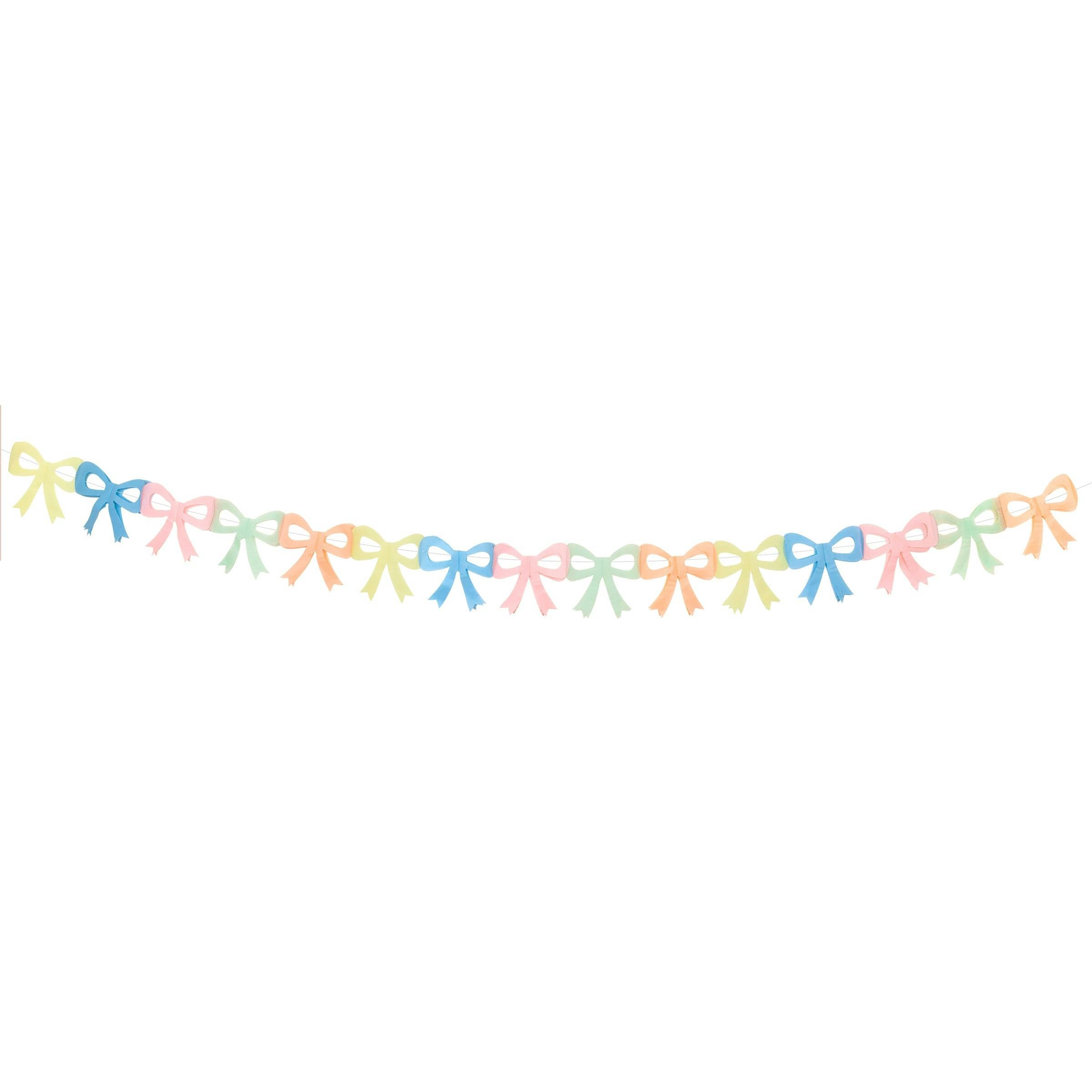 Tissue Paper Bow Garland Set