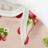 Strawberry Organic Cotton Newborn Gown & Hat Set