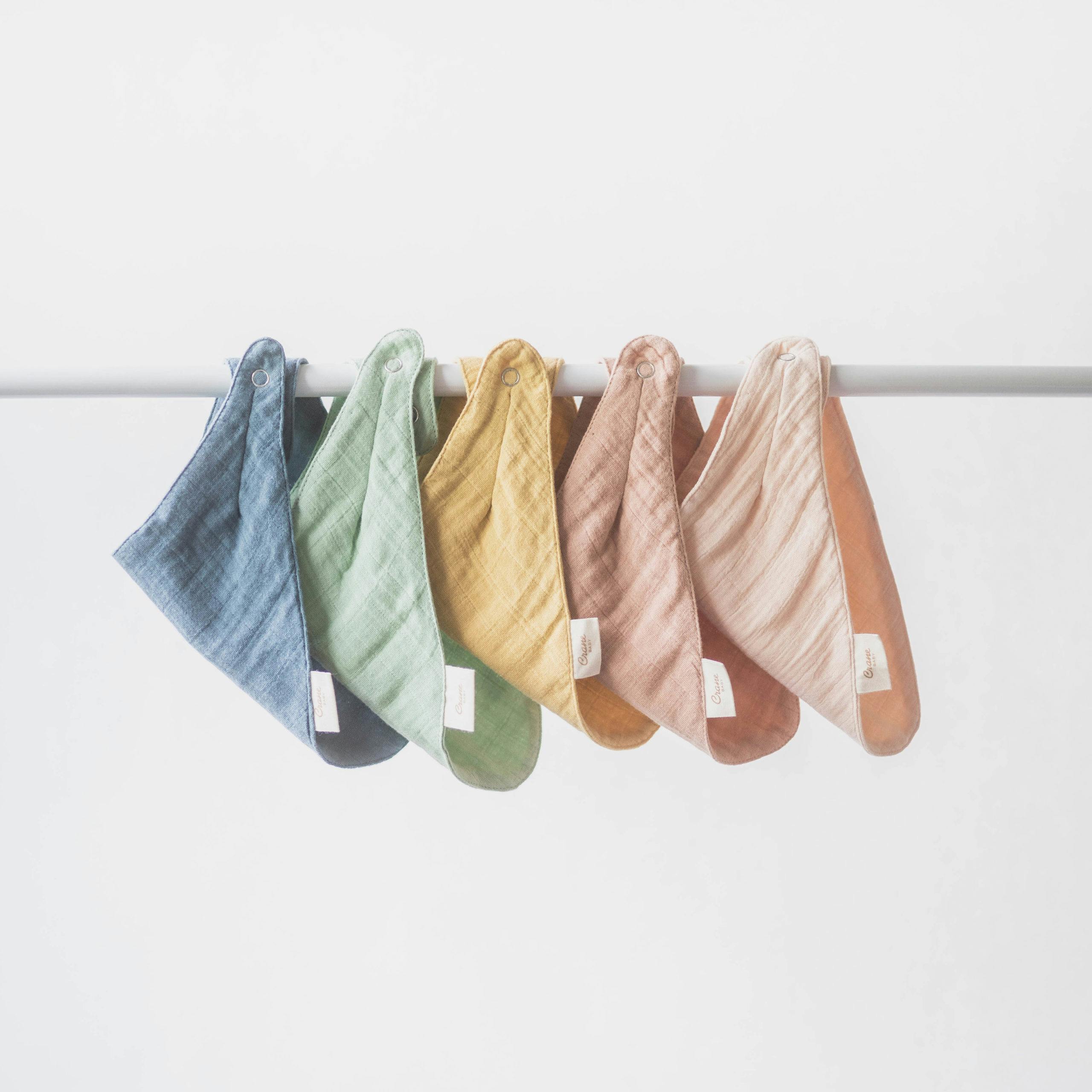 Kaleidoscope River Cotton Bandana Baby Bib (3 Pack)