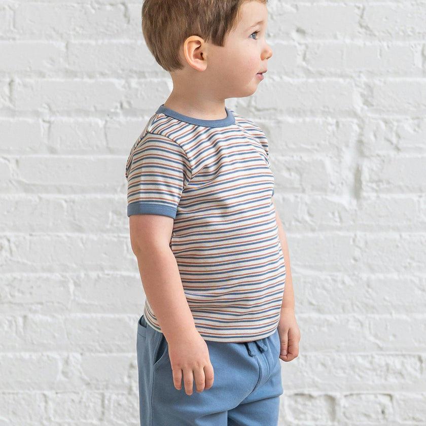 Andy Ringer Tee - Voyage Stripe / Sea + Ridge