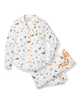 Women's Twill Pajama Set in Trick or Treat