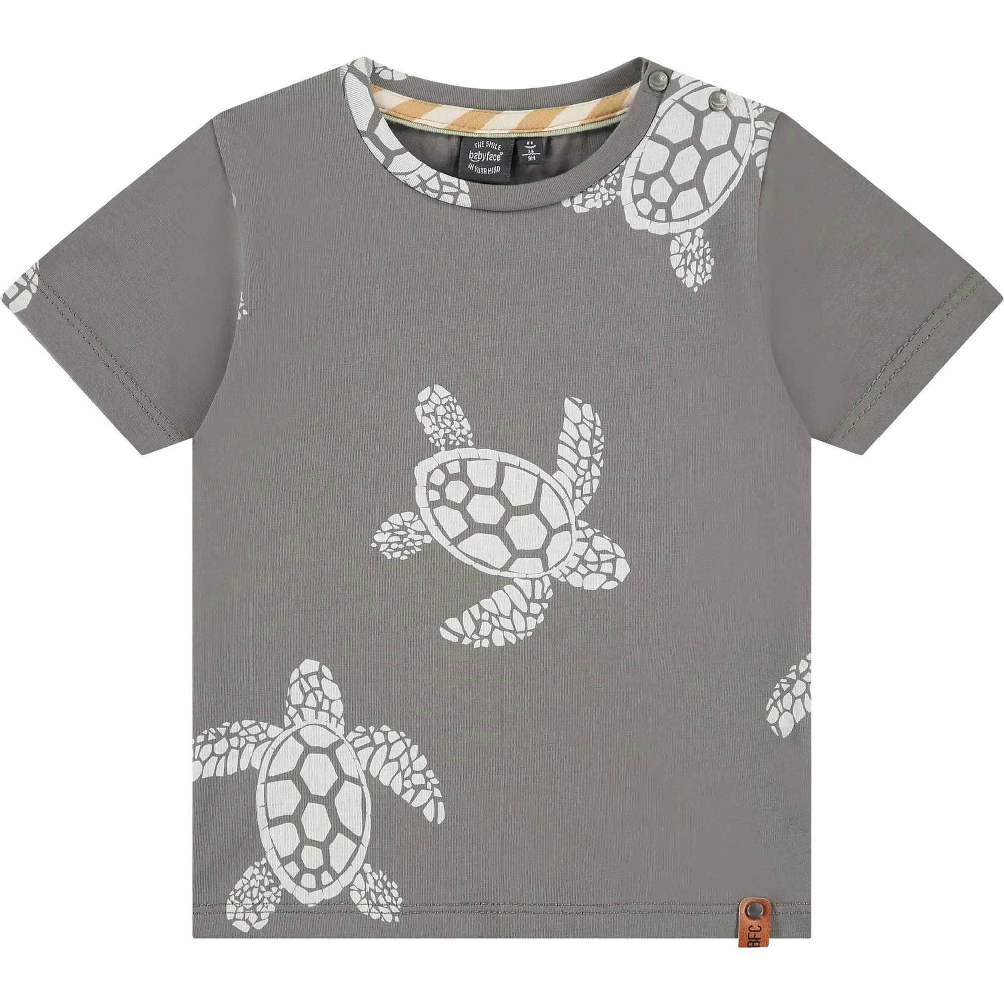 All-Over Turtle Graphic Print T-Shirt
