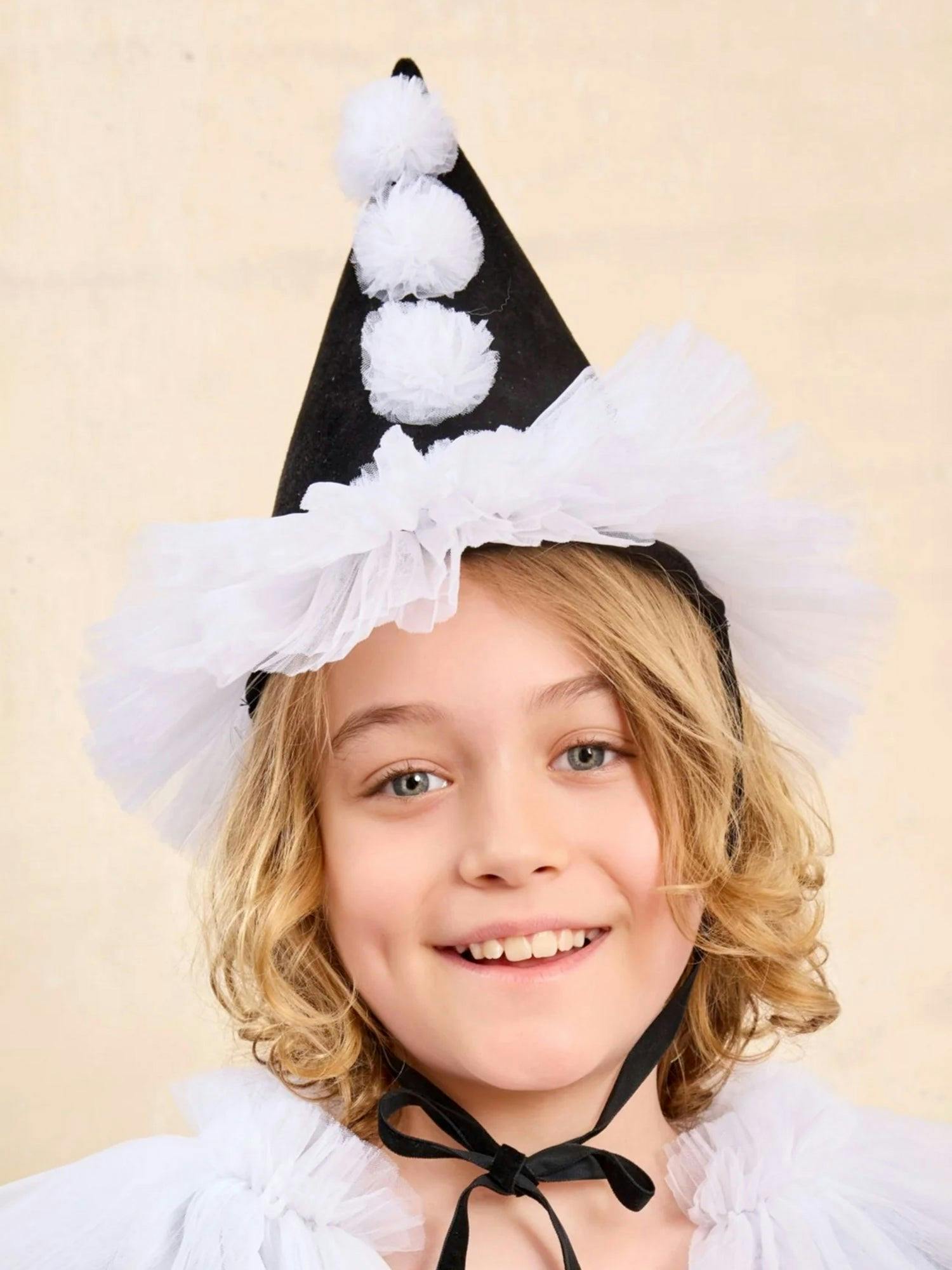 Pierrot Clown Hat For Kids