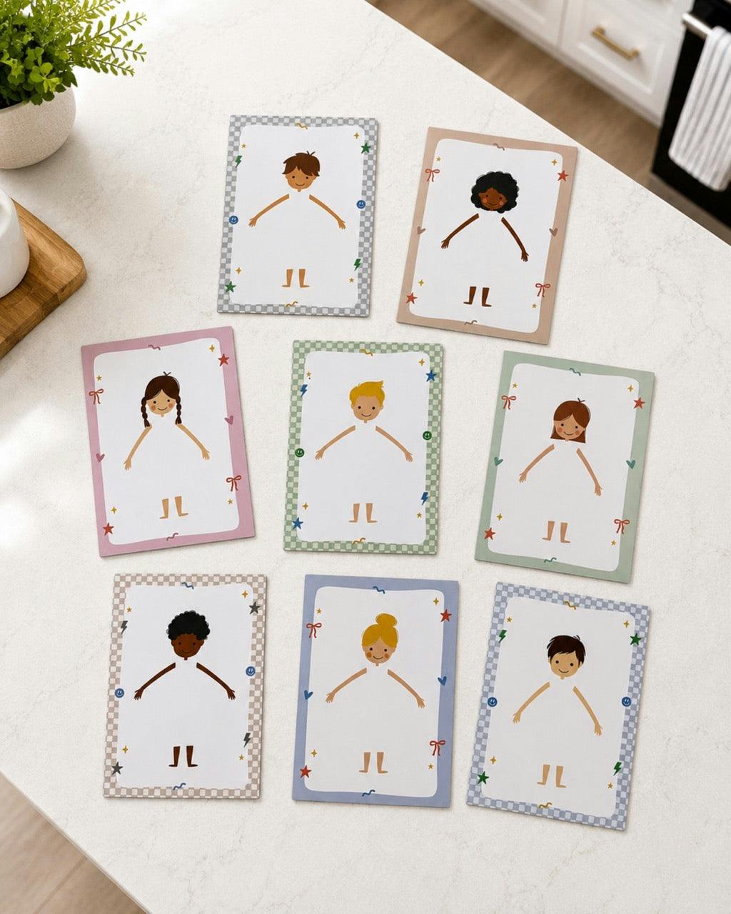 Magnetic Coloring Sheets - Design-a-Doll (8pc Set)