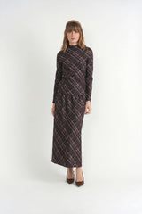 Stretch Knit Midi Skirt