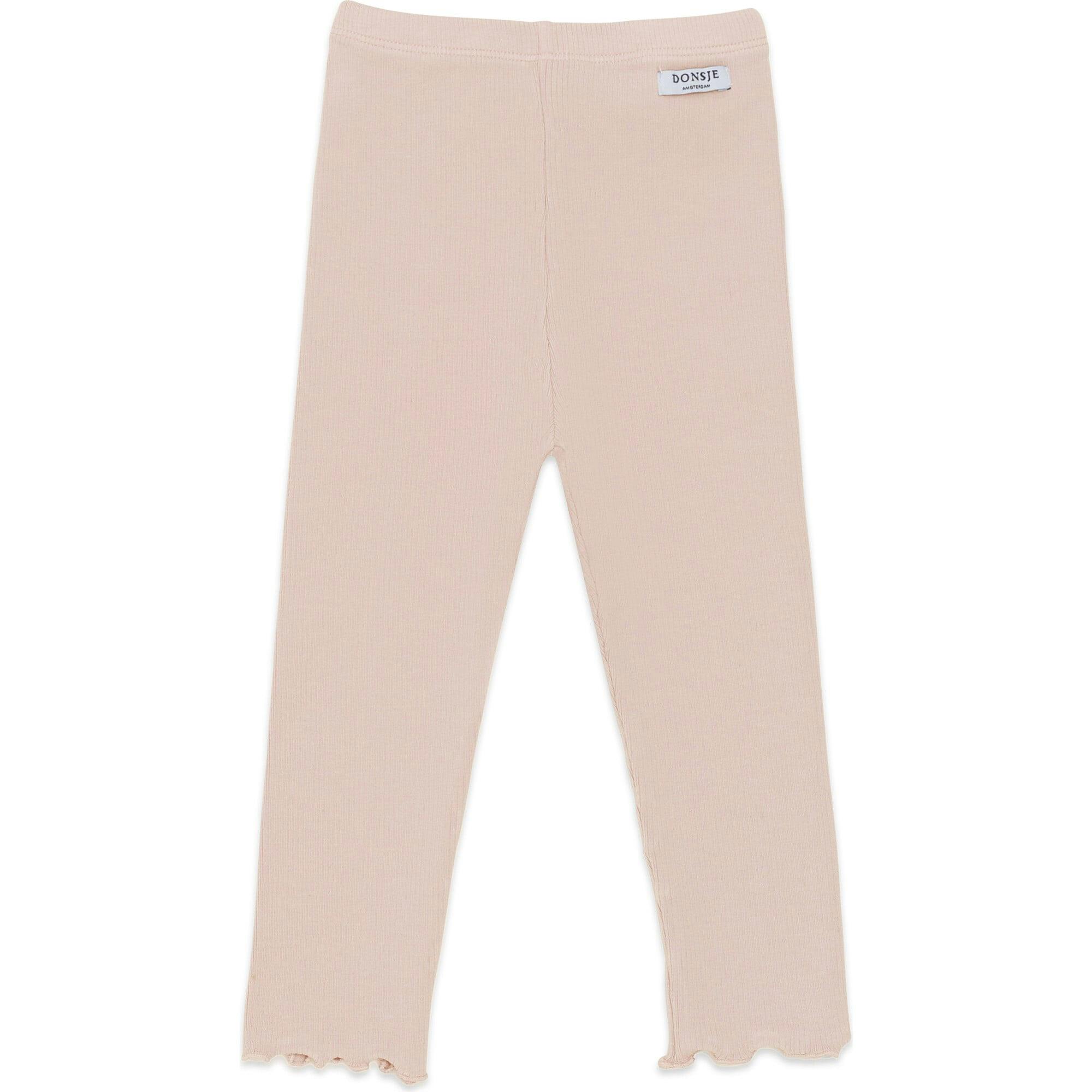 Joline Ruffle Hem Ribbed Leggings