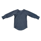 Boys Ribbed Top in Nightfall Blue