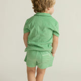 boys gustavia green french terry short
