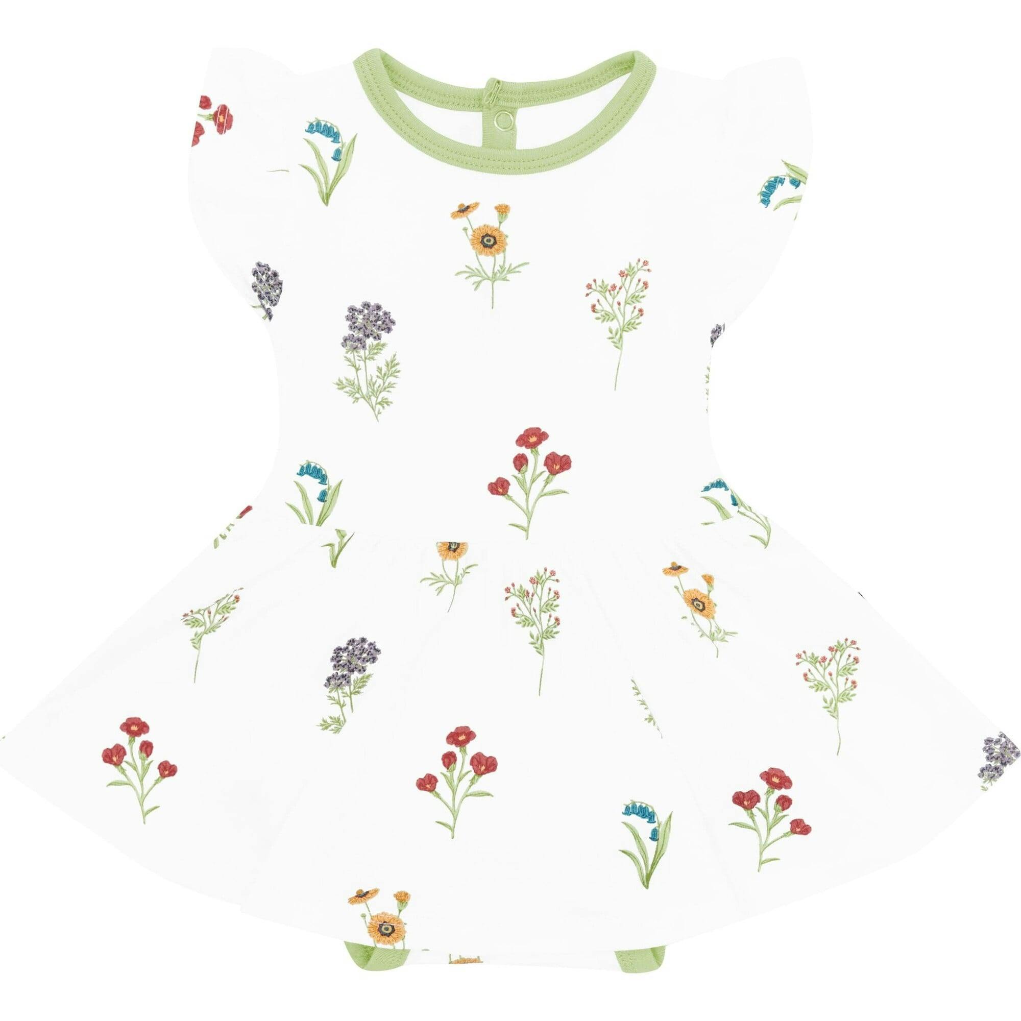 Twirl Bodysuit Dress, Wildflower