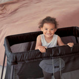 Travel Crib Light Black & Fitted Sheet Bundle Pack