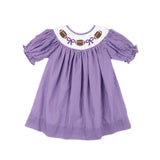 Purple Gingham Football - Kate Dress
