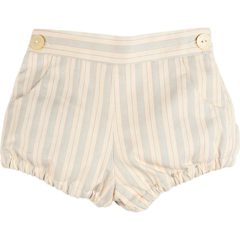 Brompton Stripe Pocket Detail Bloomers in Beige (6mths-3yrs)
