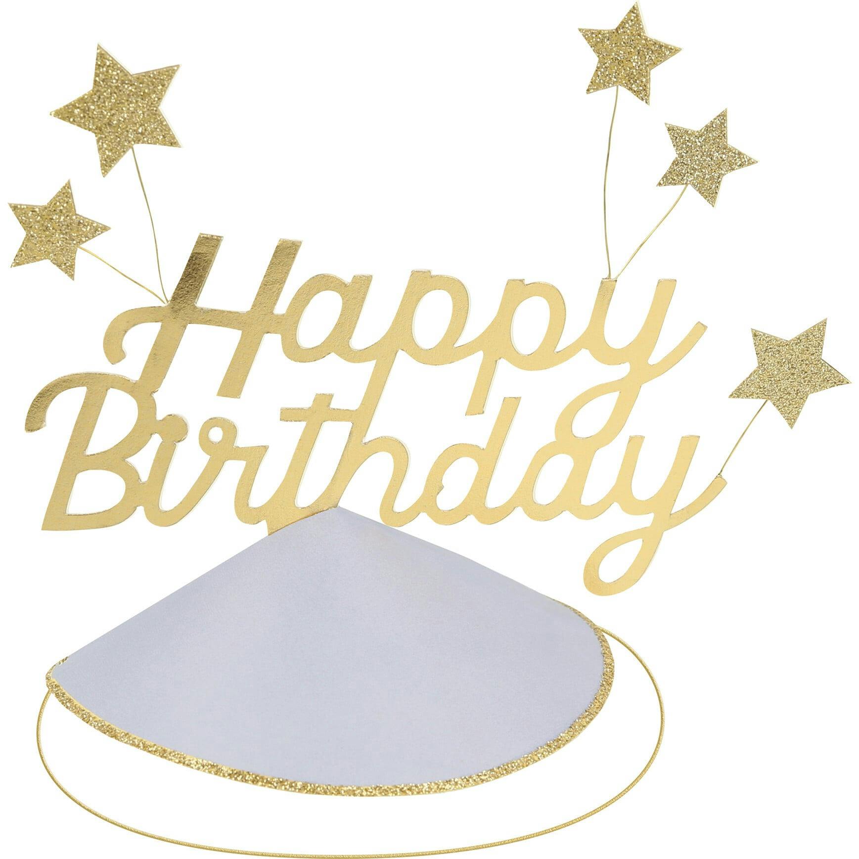 Happy Birthday & Stars Party Hats
