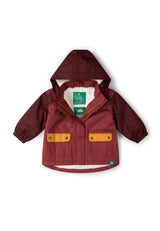 Berry Recycled Waterproof Winter Coat, Purple