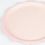 Pink Decorative Edge Compostable Side Plates