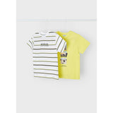 Yellow 2pc Animal Graphic T-Shirt Set