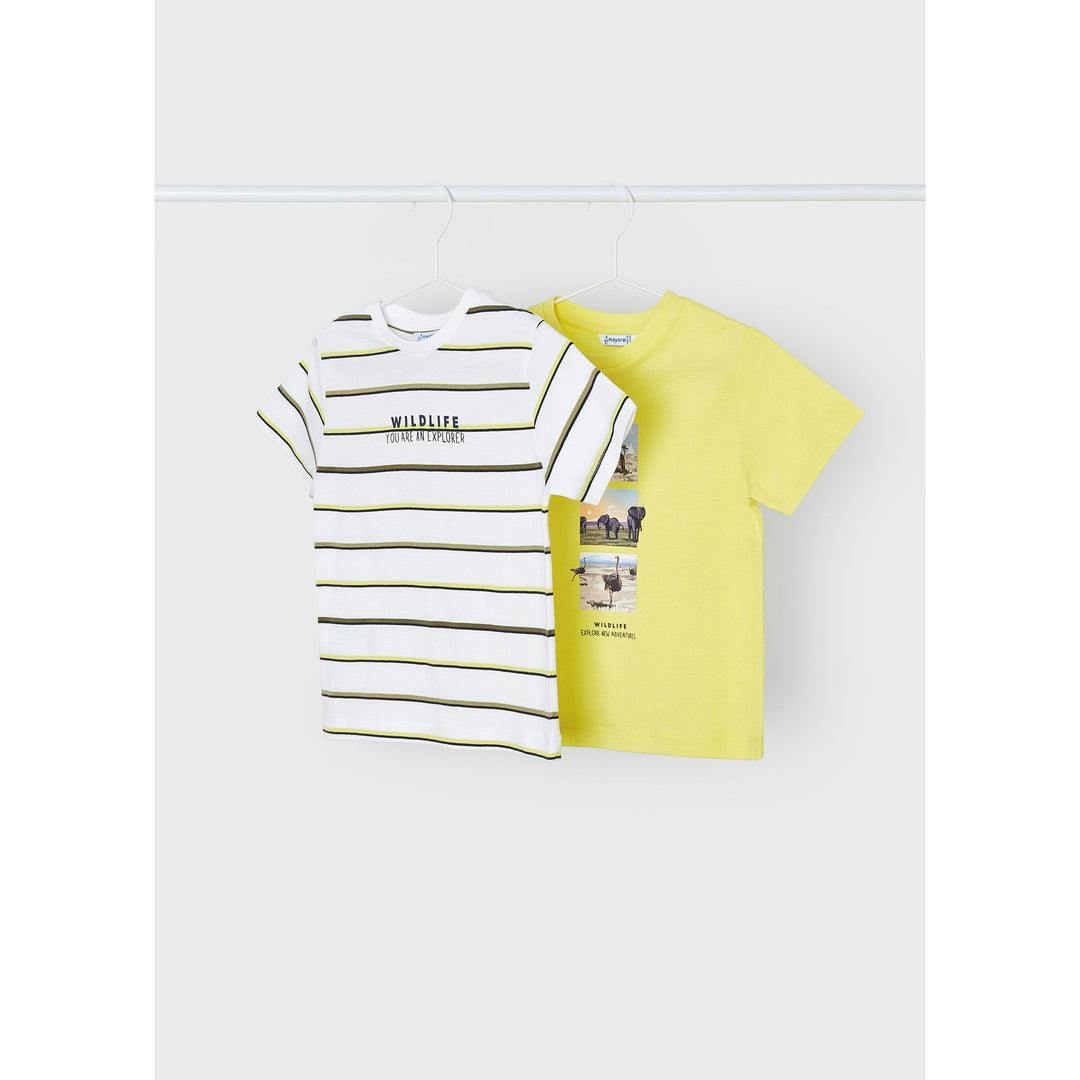 Yellow 2pc Animal Graphic T-Shirt Set