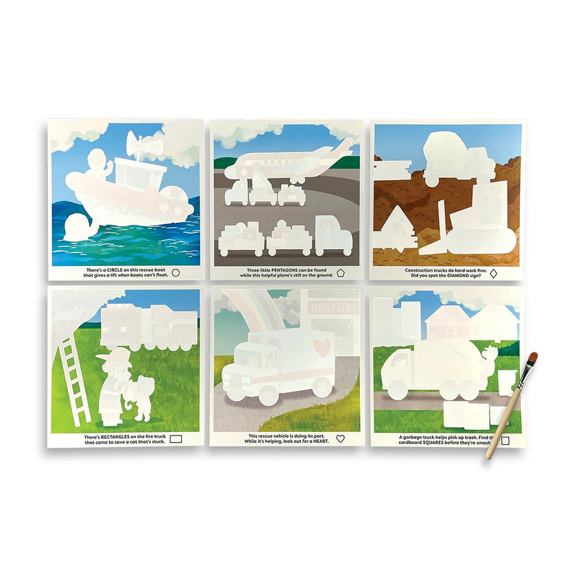 Water Amaze Water Reveal Boards - Helpful Vehicles