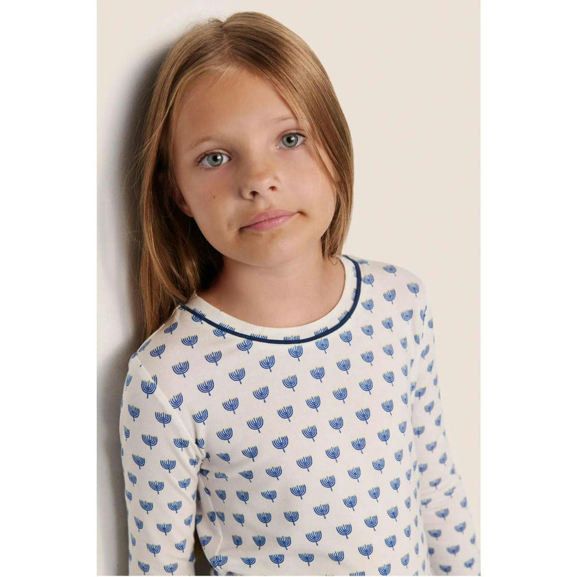 Kids Printed TENCEL Modal Unisex Long PJ Set, Multi