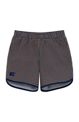 gingham retro super short with navy piping