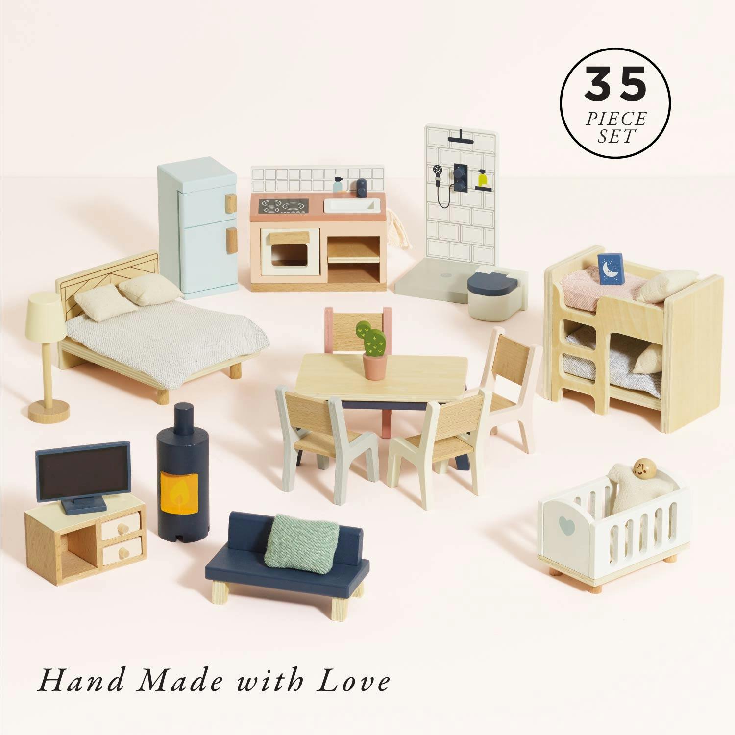 Complete Dolls House Furniture Set
