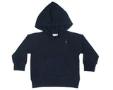 Kids Pullover Hoodie - Navy Bolt