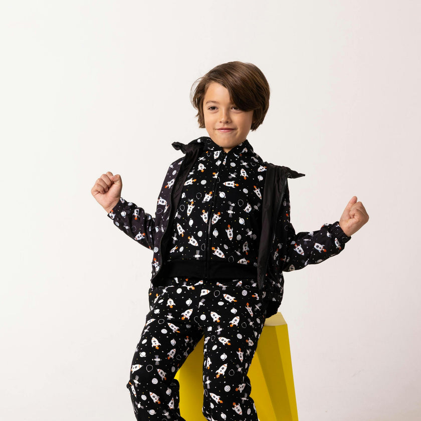 Max Reversible Rain Jacket Windbreaker, Spaceships